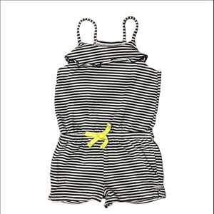 Girls size 3T Cat and Jack navy blue stripped romper